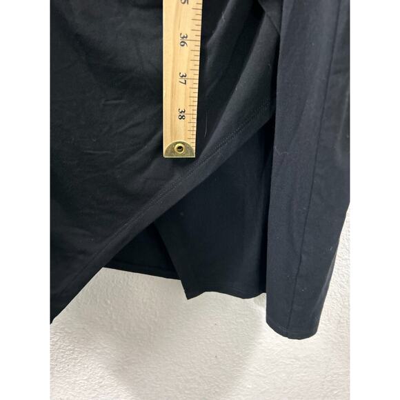 LANE BRYANT Women's 26 28 Black One Shoulder Shift Dress Knee Length Lined - Picture 6 of 8